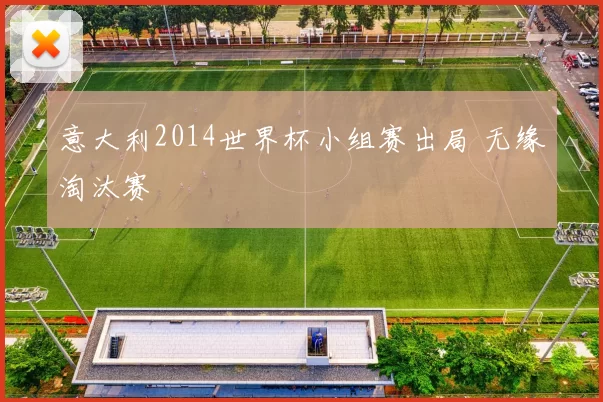 意大利2014世界杯小组赛出局 无缘淘汰赛