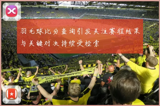 羽毛球比分查询引发关注赛程结果与关键对决持续受检索